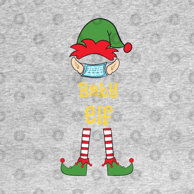 2020 Masked Christmas Elf Family Group Matching Shirts -  Baby by Funkrafstik